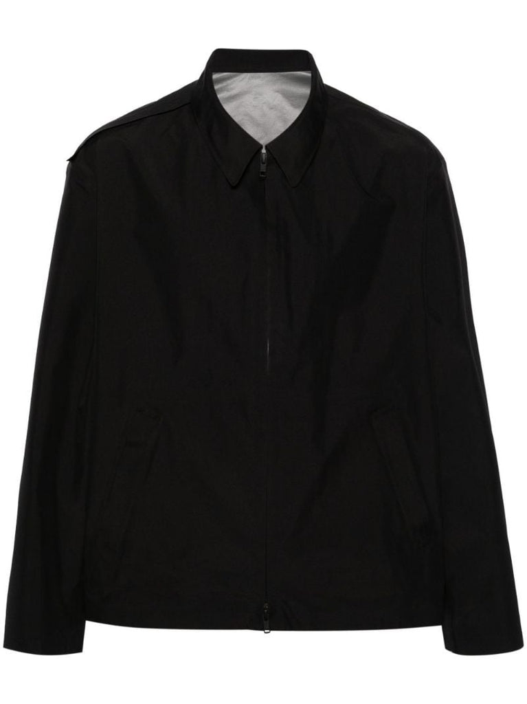 Black Recycled Polyester Shirt Jacket