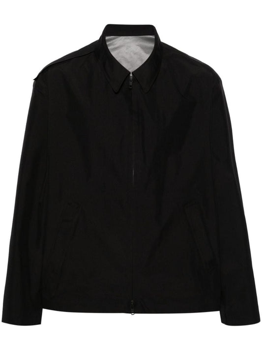 Black Recycled Polyester Shirt Jacket