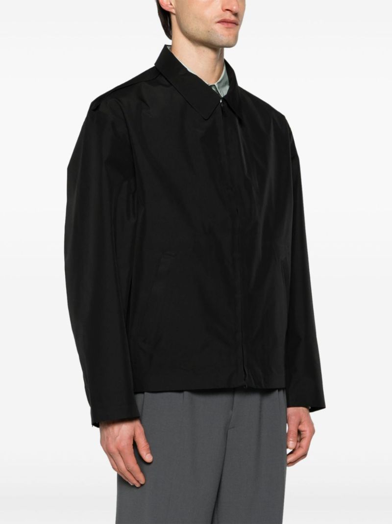 Black Recycled Polyester Shirt Jacket