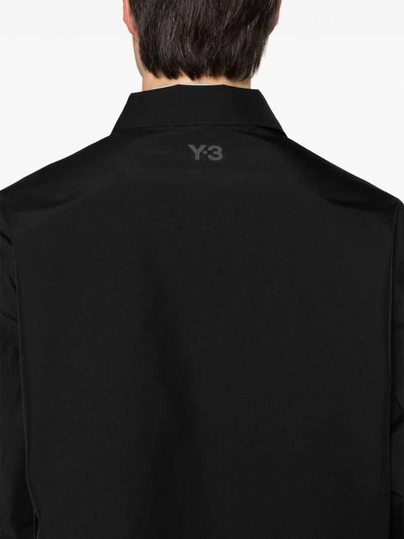 Black Recycled Polyester Shirt Jacket