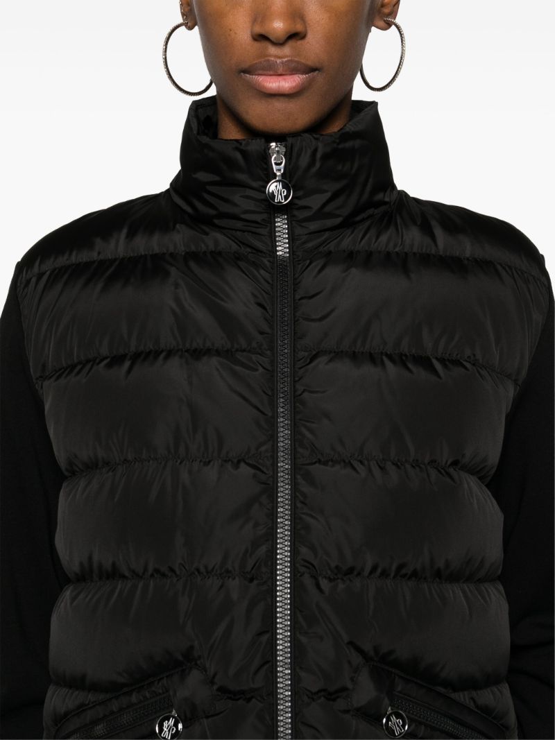 Black High-neck Quilted Jacket