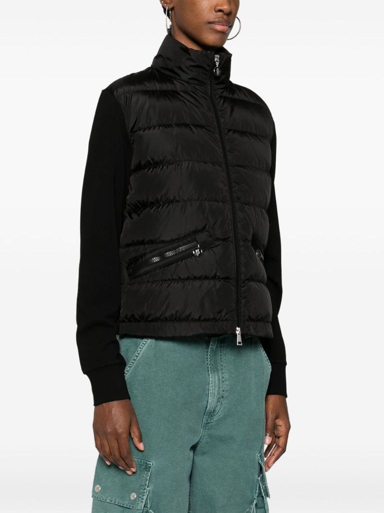 Black High-neck Quilted Jacket