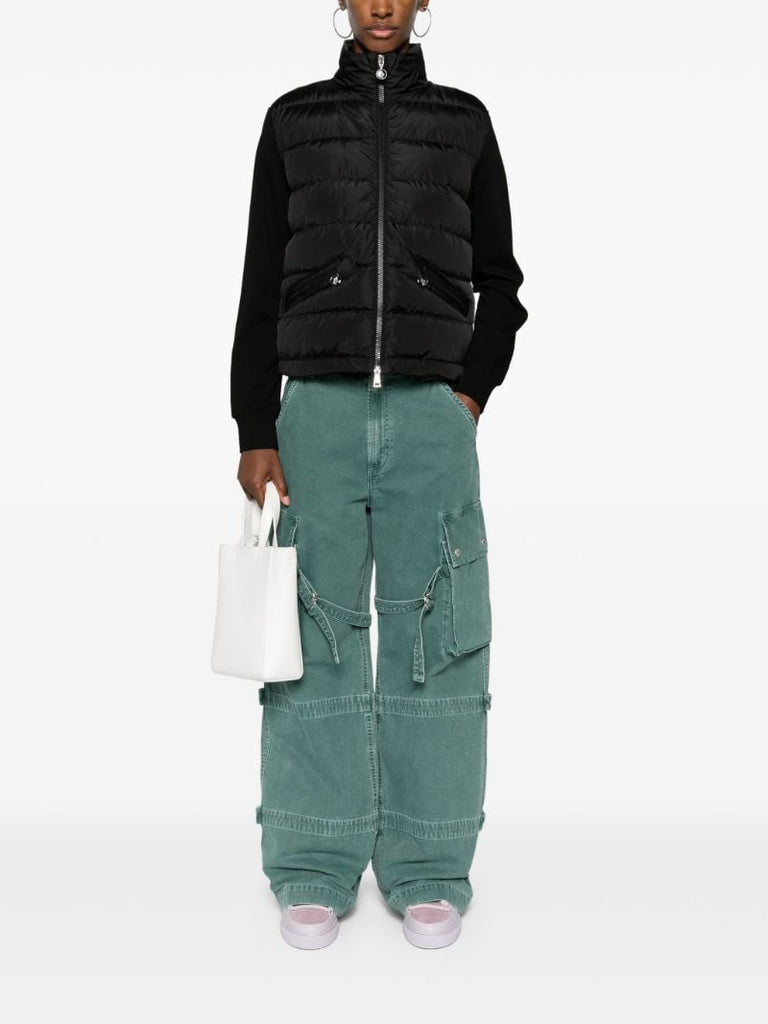 Black High-neck Quilted Jacket