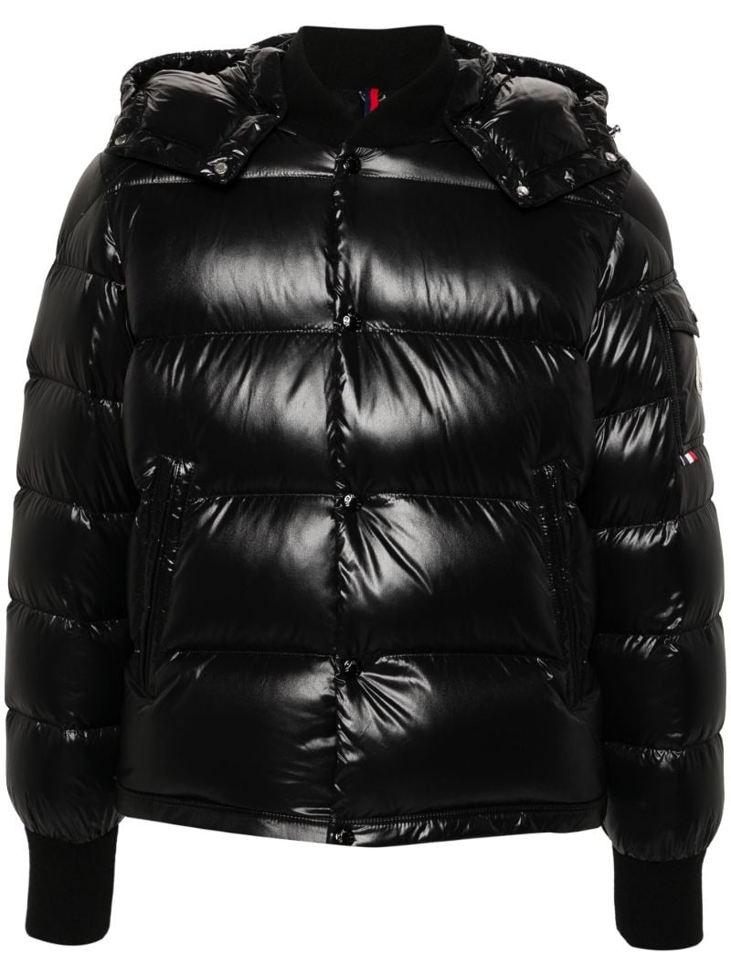 Black Maljasset Hooded Down Jacket