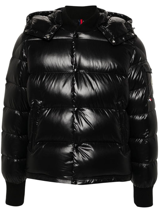 Black Maljasset Hooded Down Jacket