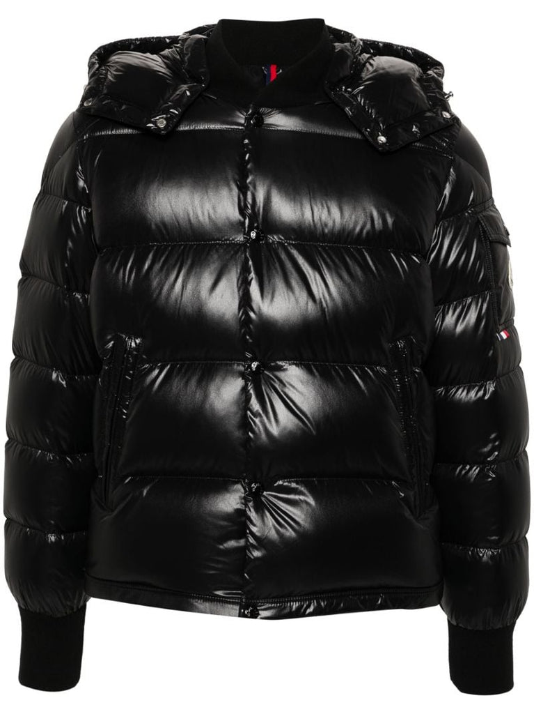 Black Maljasset Hooded Down Jacket
