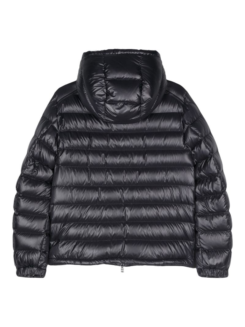 Blue Hooded Quilted Jacket