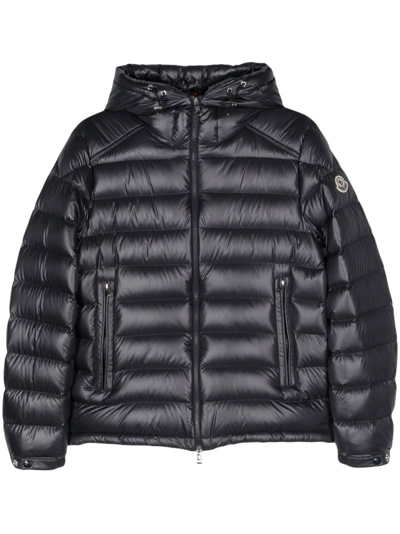 Blue Hooded Quilted Jacket
