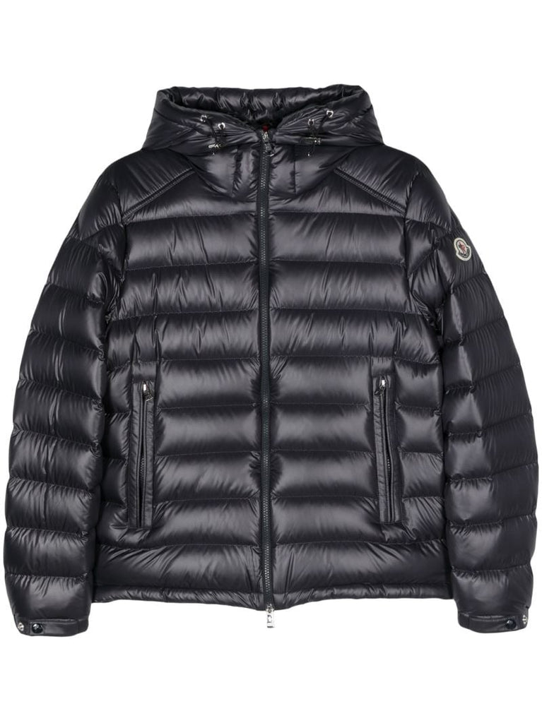Blue Hooded Quilted Jacket
