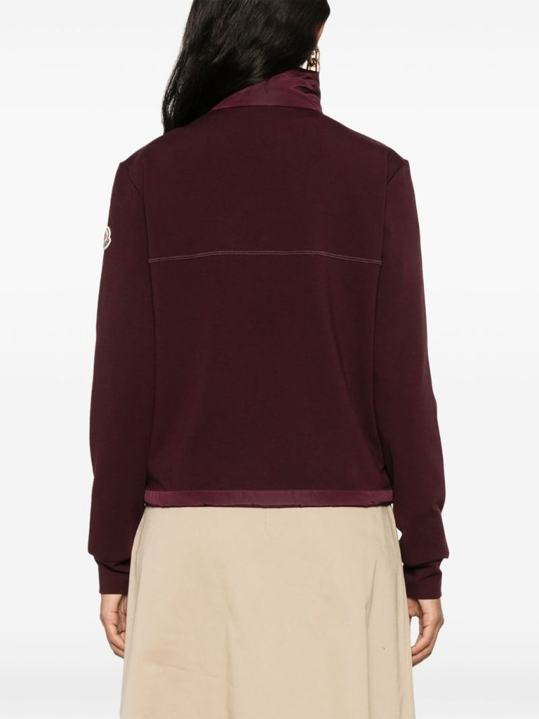 Purple Quilted Panelled Jacket