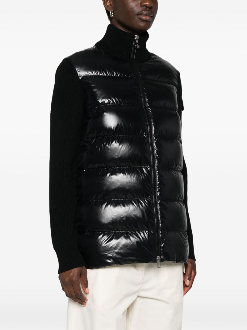 Black High-neck Quilted Jacket