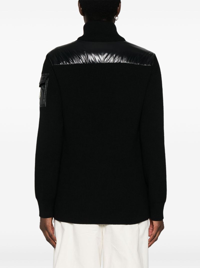 Black High-neck Quilted Jacket