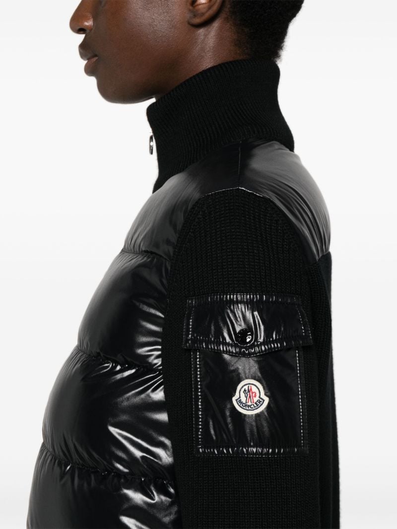 Black High-neck Quilted Jacket