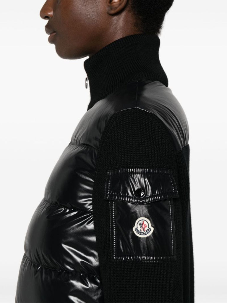 Black High-neck Quilted Jacket