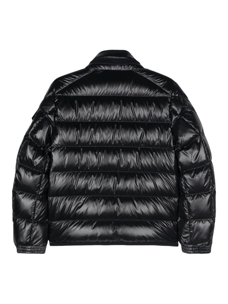 Blue High-neck Quilted Jacket