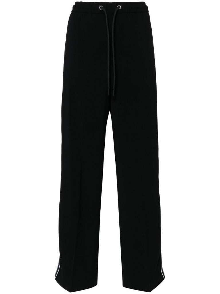 Black Straight-leg Track Pants
