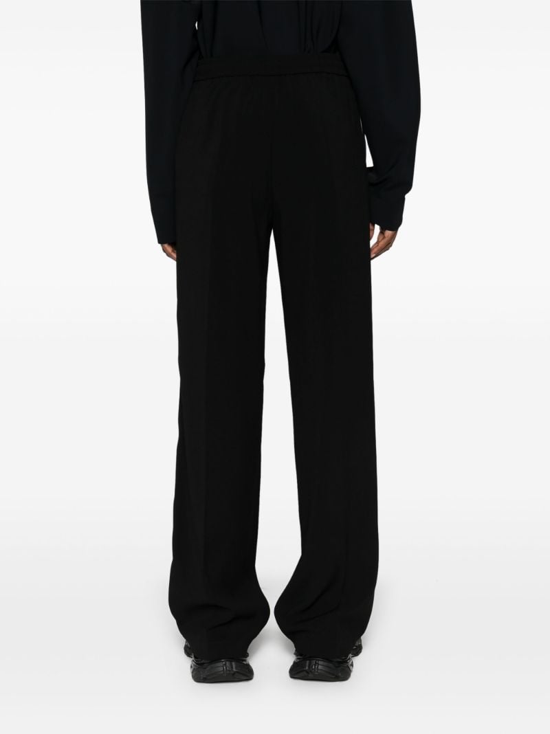 Black Straight-leg Track Pants