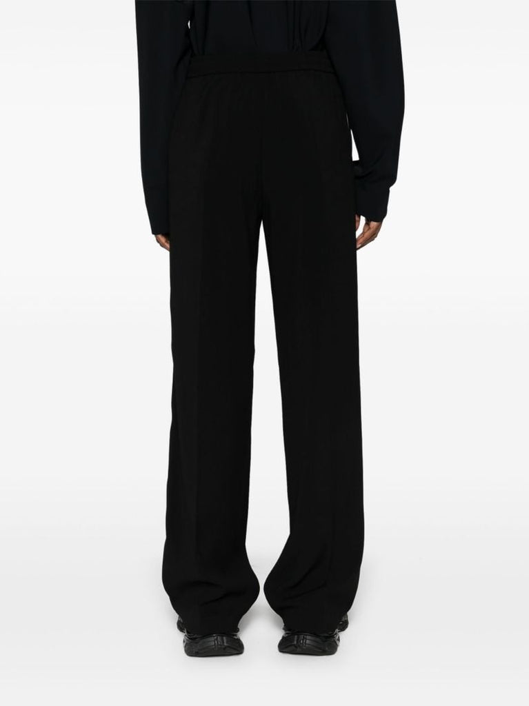 Black Straight-leg Track Pants