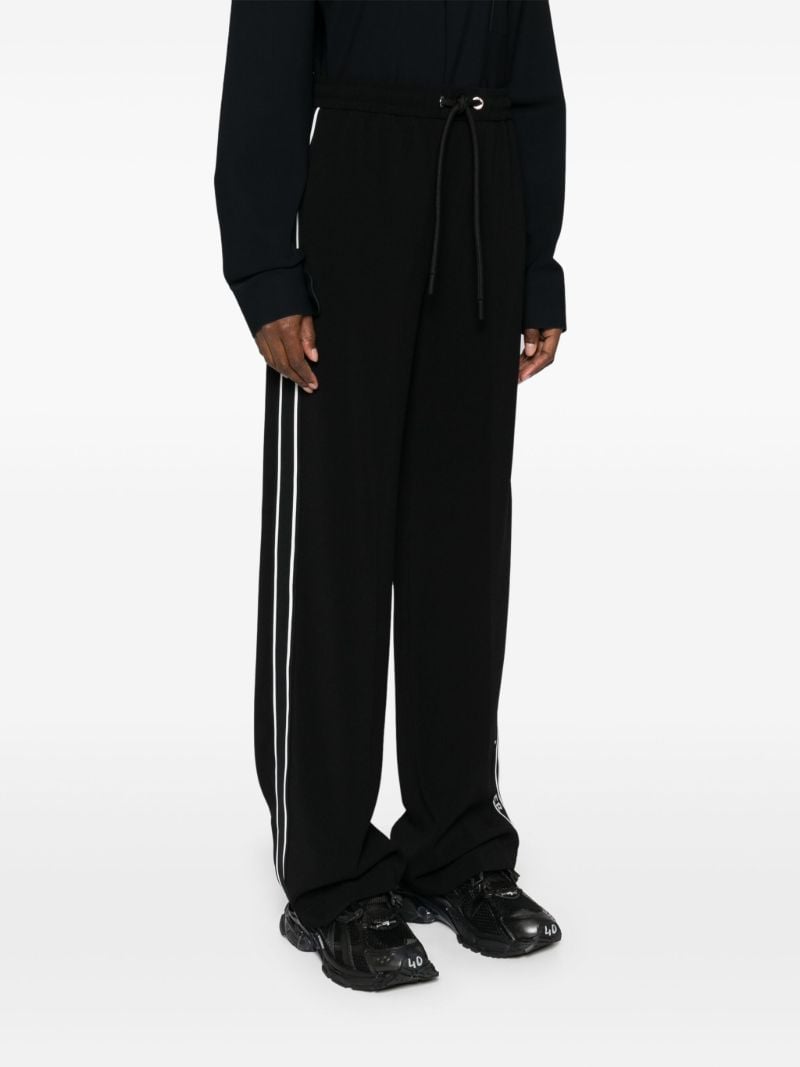 Black Straight-leg Track Pants