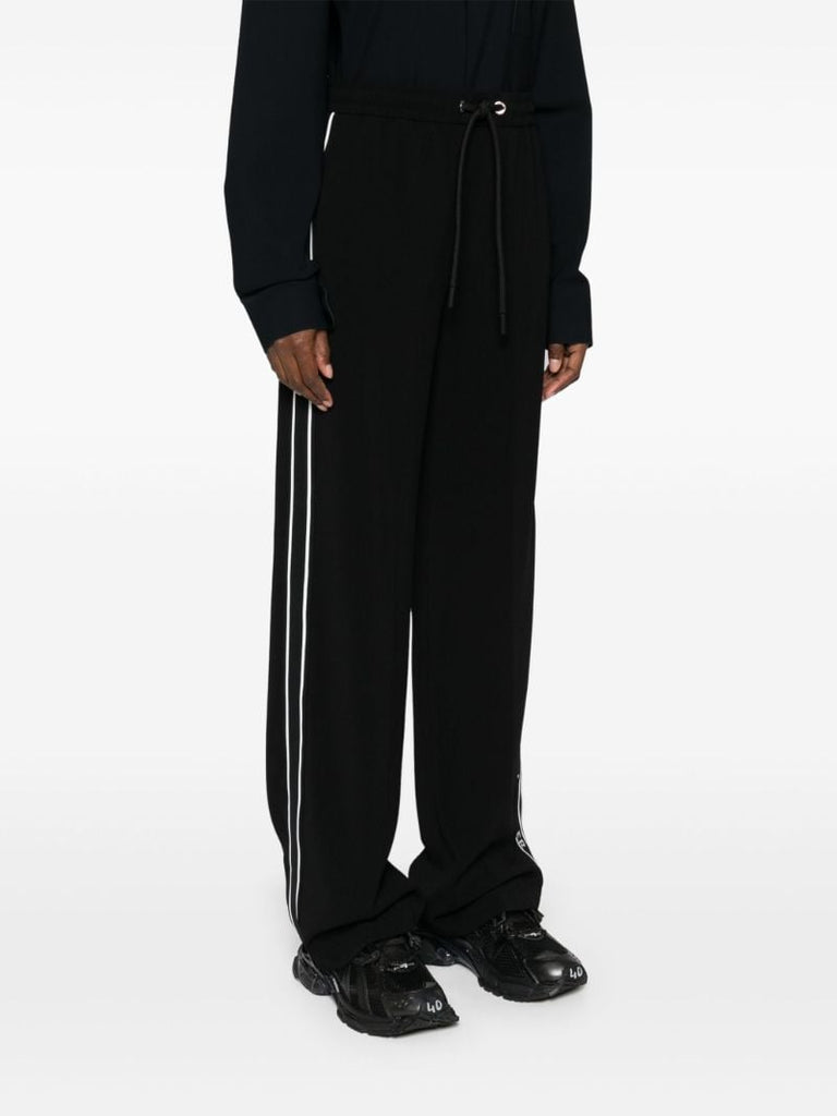 Black Straight-leg Track Pants