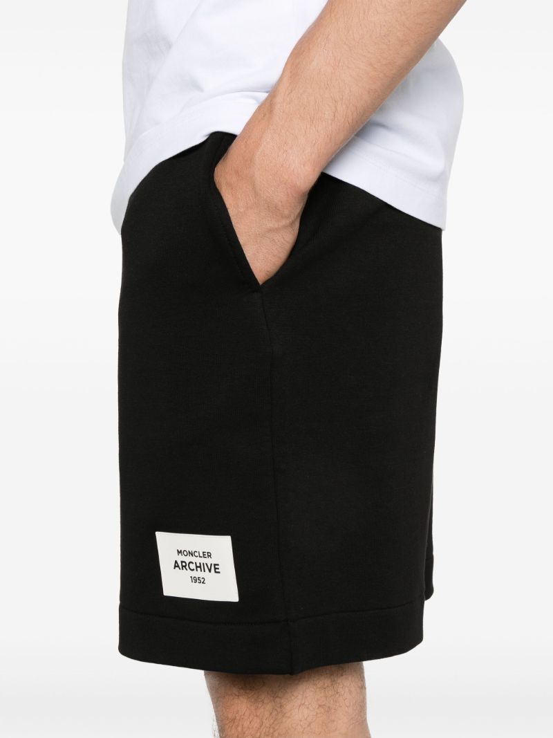 Black Logo-applique Track Shorts