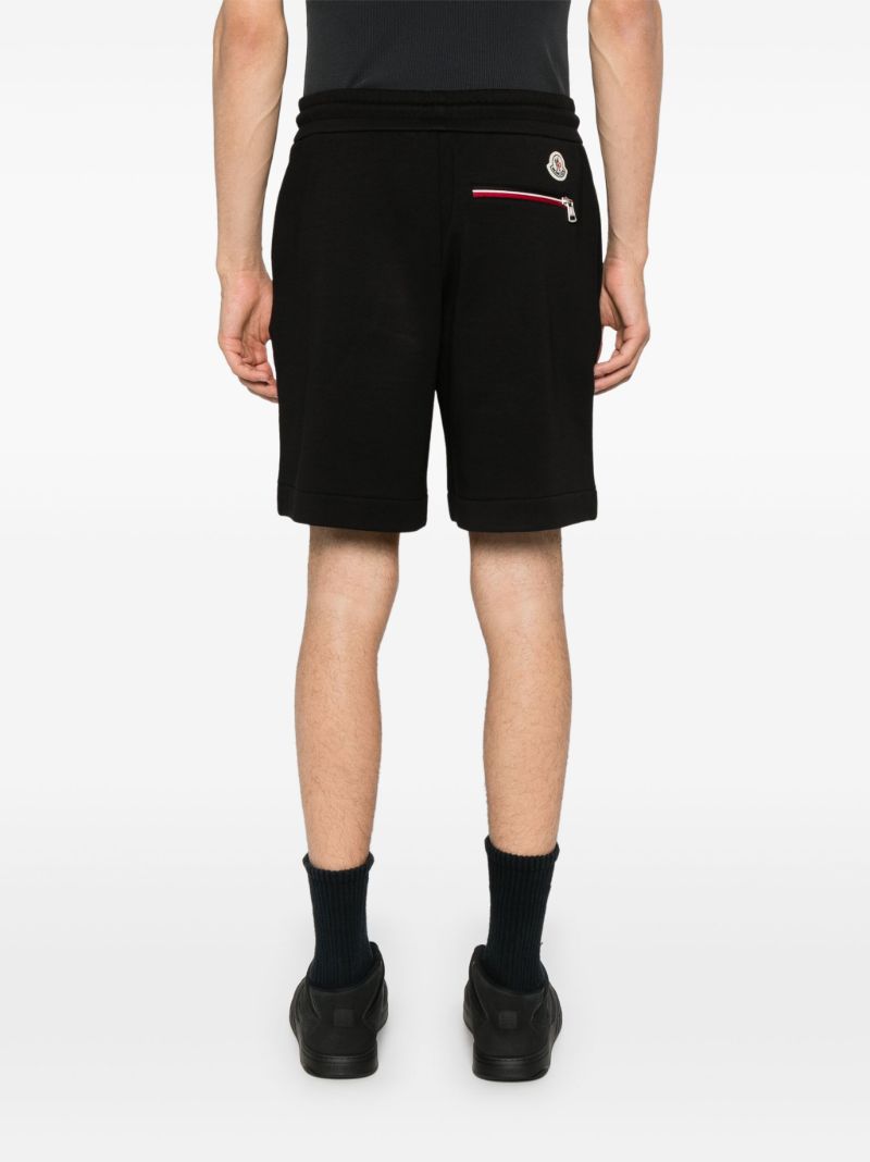 Black Logo-applique Track Shorts