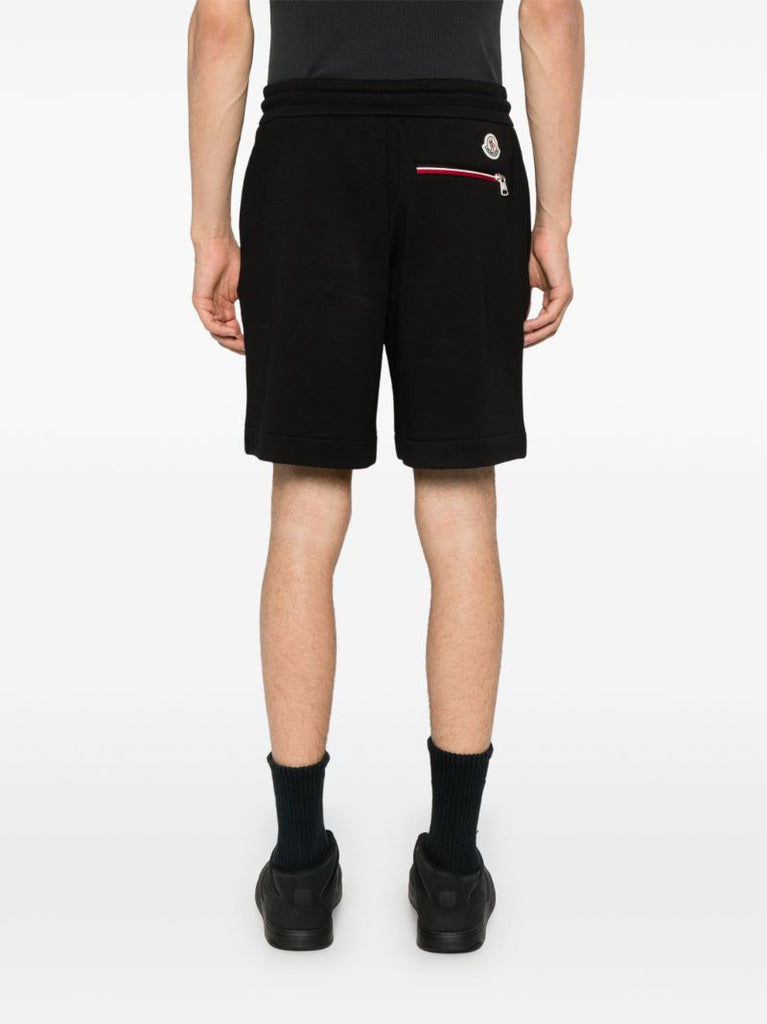 Black Logo-applique Track Shorts
