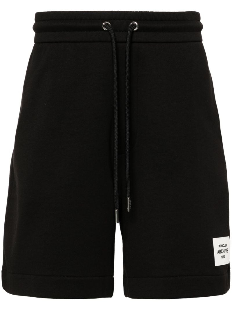 Black Logo-applique Track Shorts