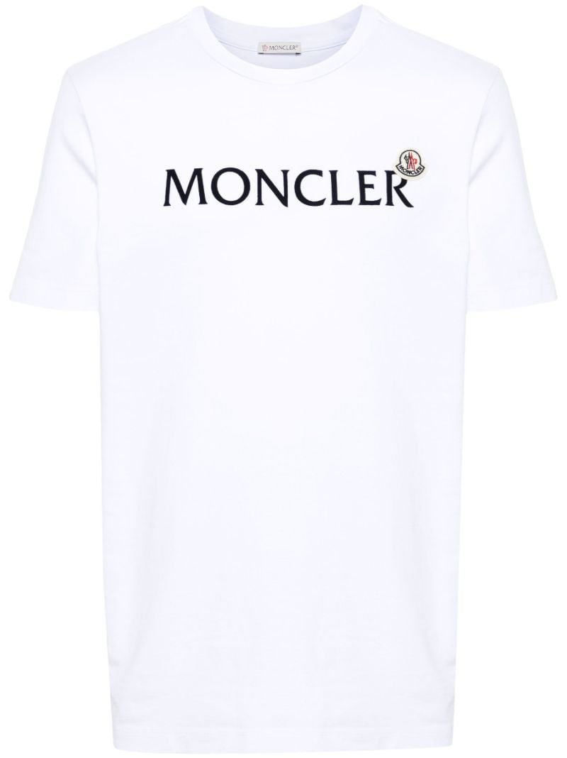 White Logo-print Cotton T-shirt