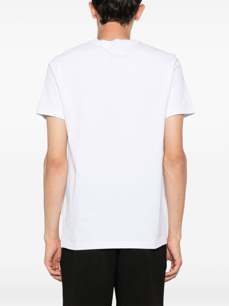 White Logo-print Cotton T-shirt