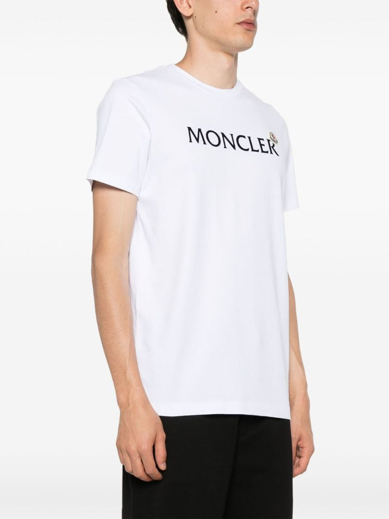 White Logo-print Cotton T-shirt