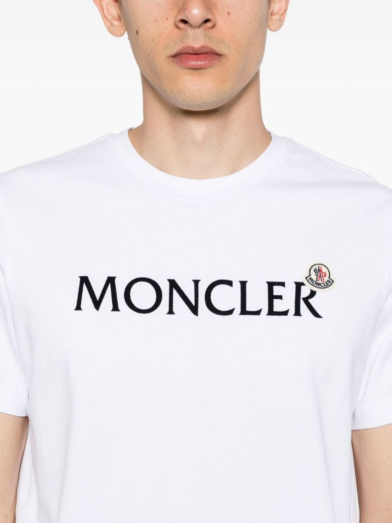 White Logo-print Cotton T-shirt