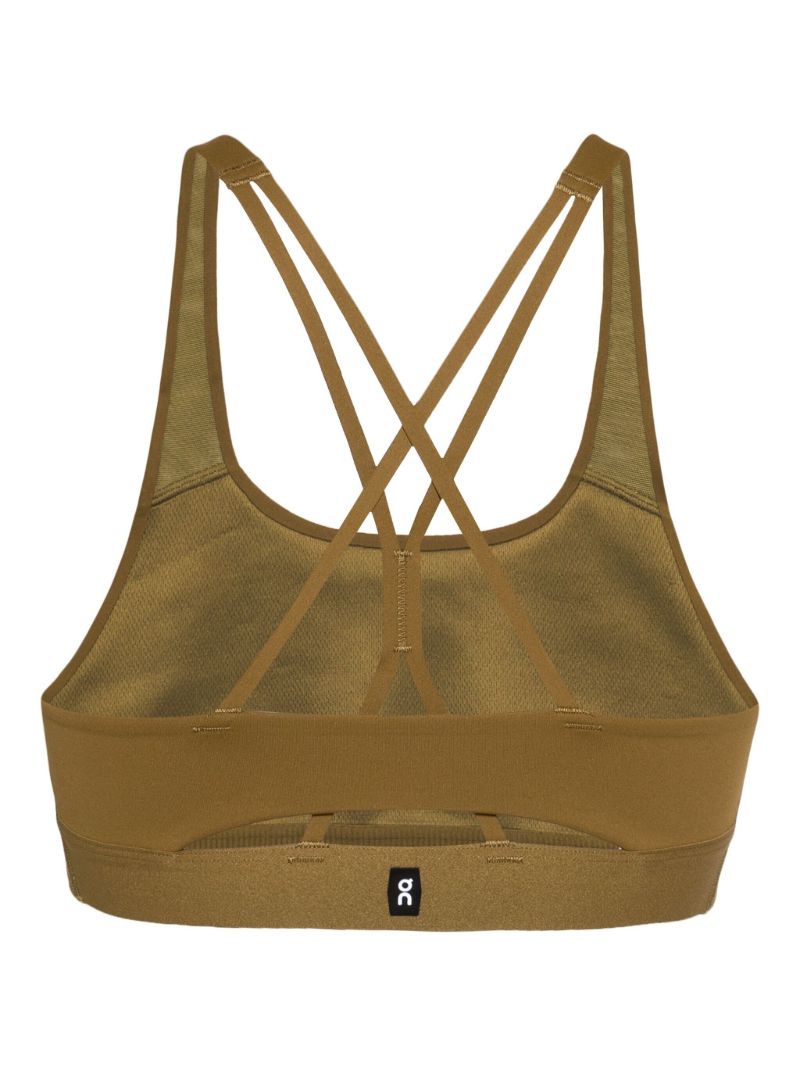 Brown Movement Criss-cross Sports Bra