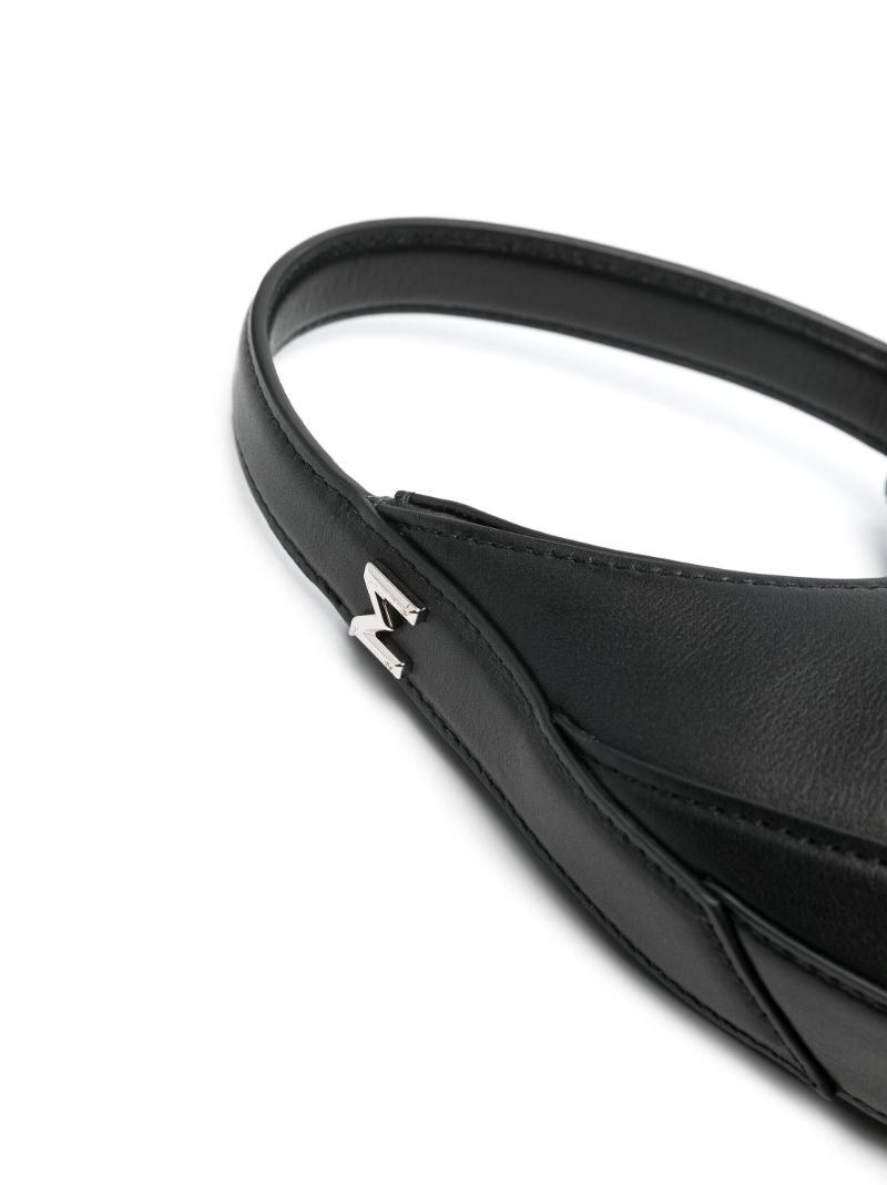Black Smooth Spiral Curve Mini Bag