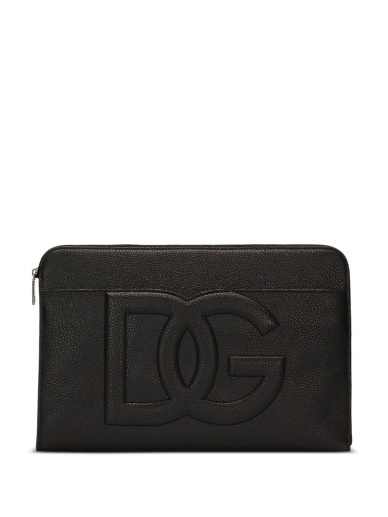 Large Dg Embossed Clutch Bag