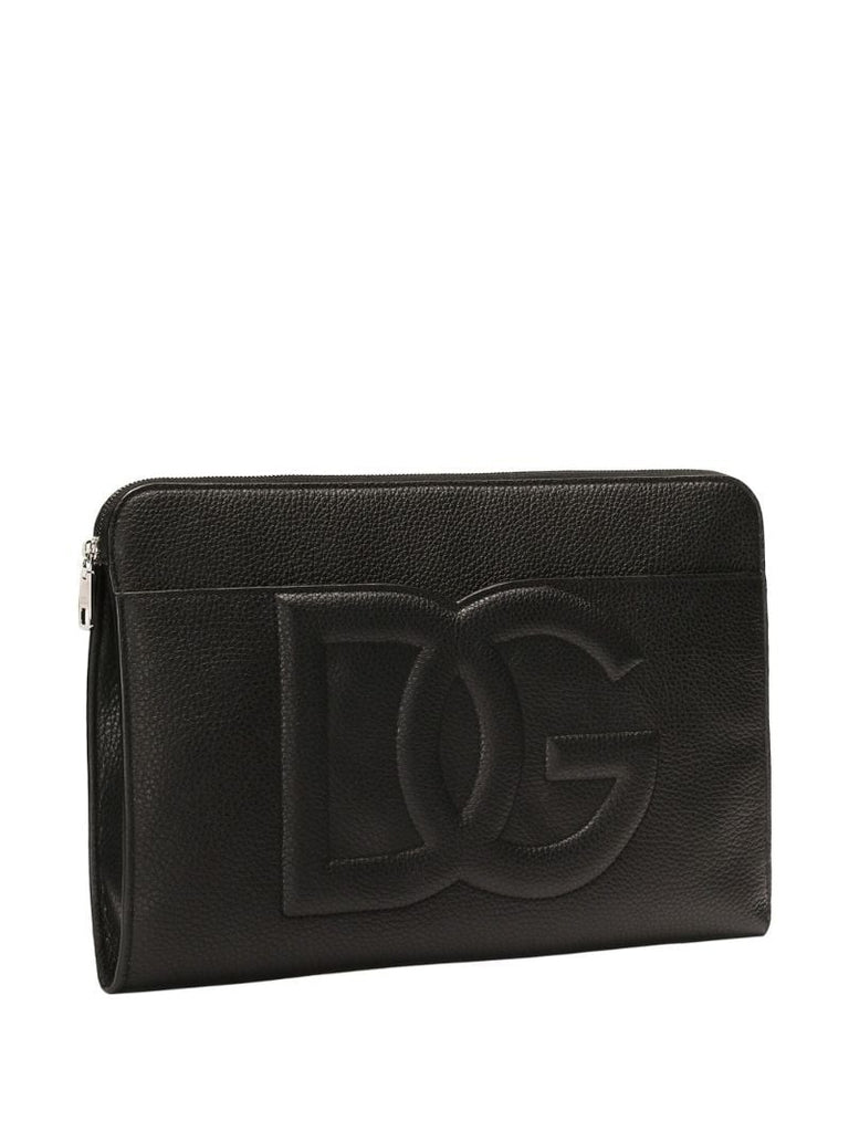 Large Dg Embossed Clutch Bag