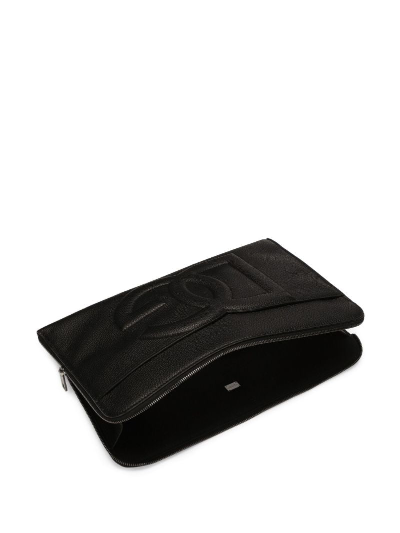 Large Dg Embossed Clutch Bag