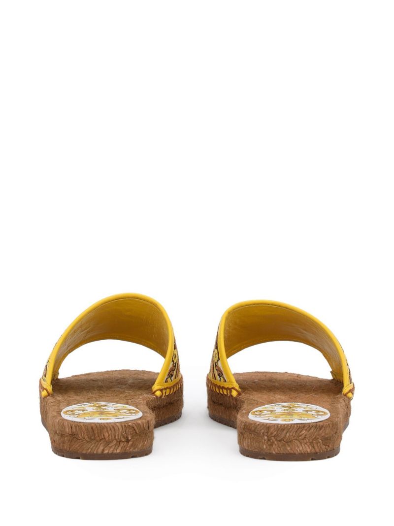 Majolica Espadrille Slides