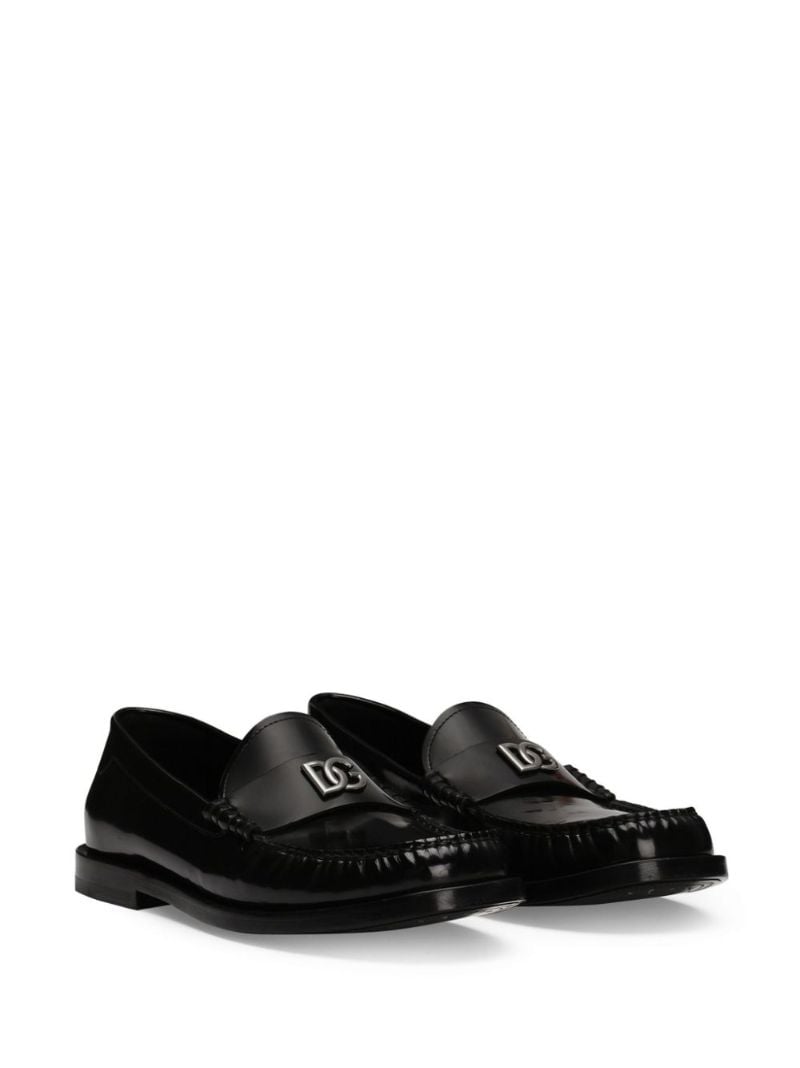 Dg-appliquÃ_x0083_Â© Leather Sneakers