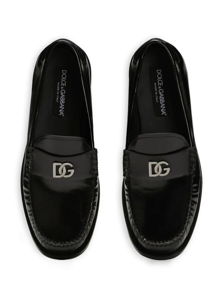 Dg-appliquÃ_x0083_Â© Leather Sneakers