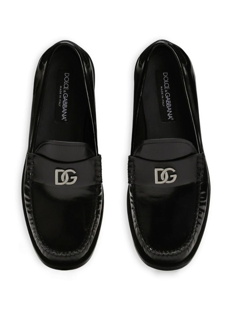 Dg-appliquÃ_x0083_Â© Leather Sneakers