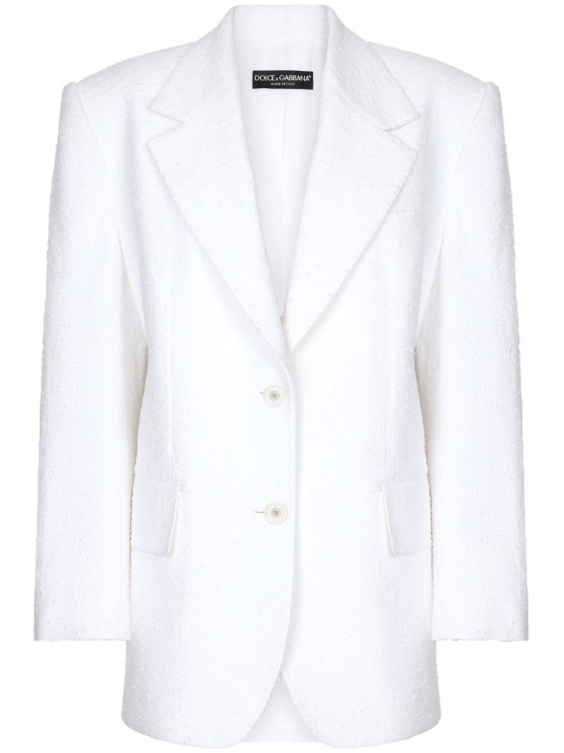 Single-breasted Tweed Blazer
