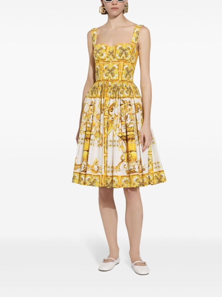 Yellow Majolica Corset Dress
