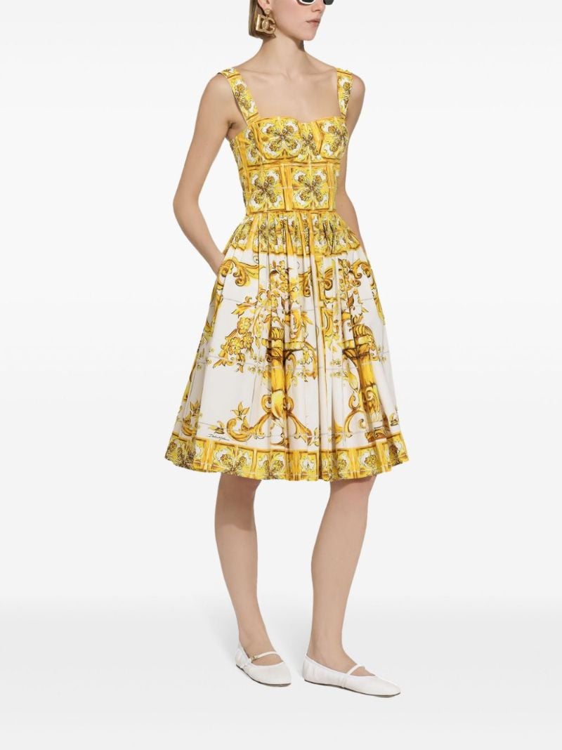 Yellow Majolica Corset Dress