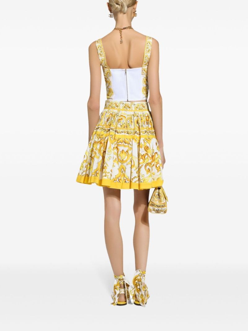 Yellow Majolica Corset Top