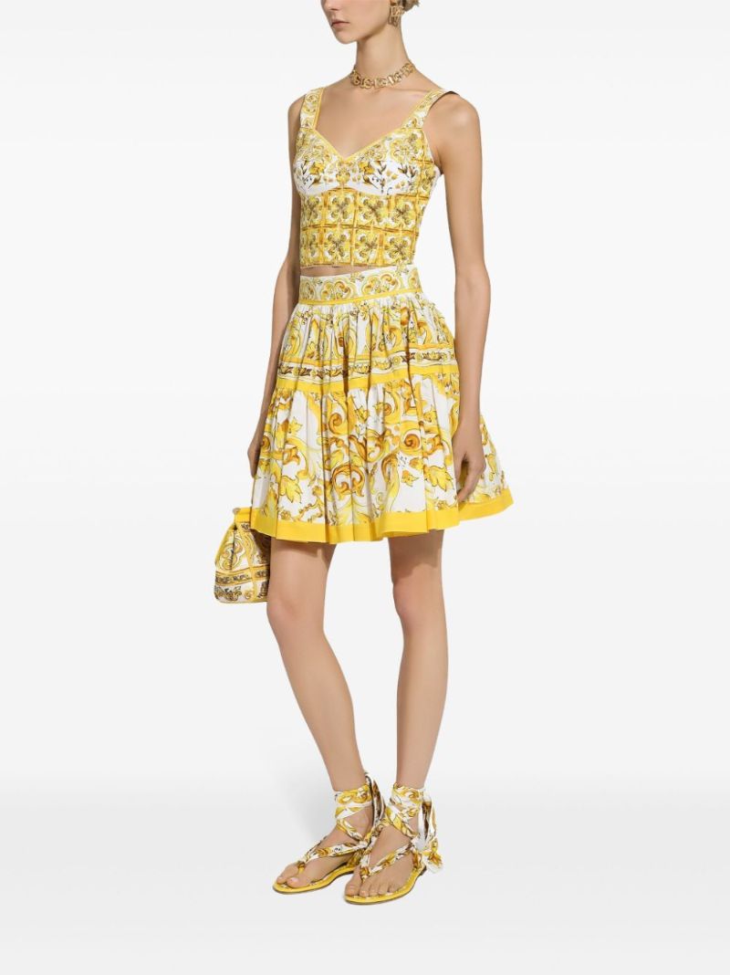 Yellow Majolica Corset Top