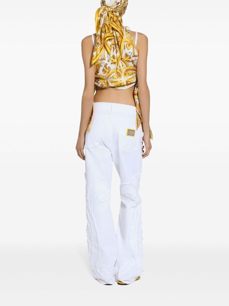 Embroidered Boyfriend Jeans