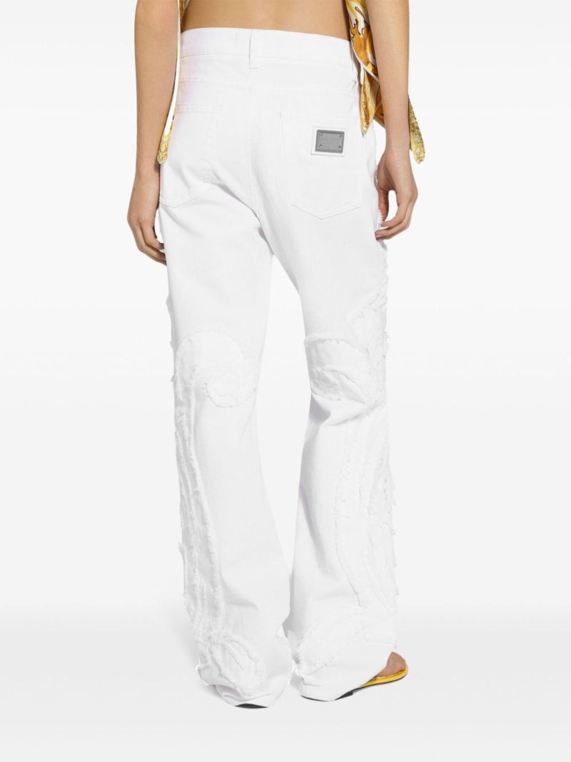 Embroidered Boyfriend Jeans