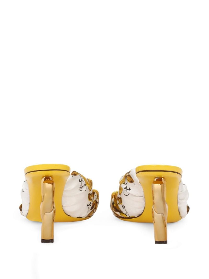 75mm Dg Majolica-print Mules