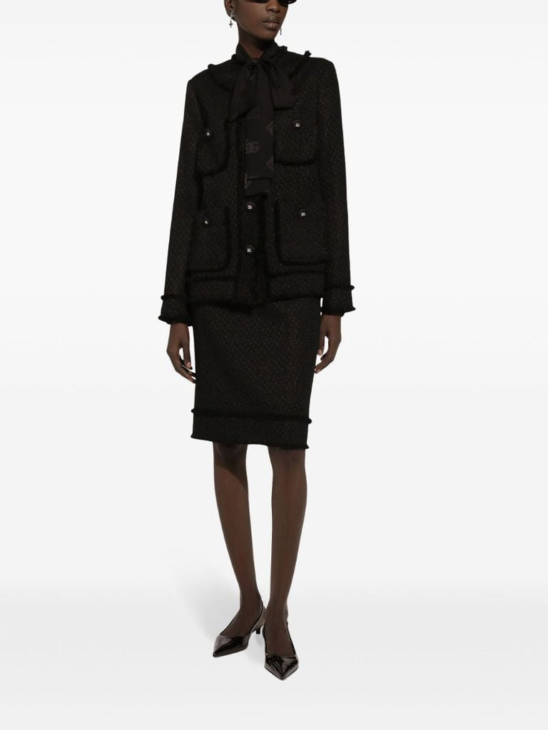 Dg-jacquard Silk Shirt